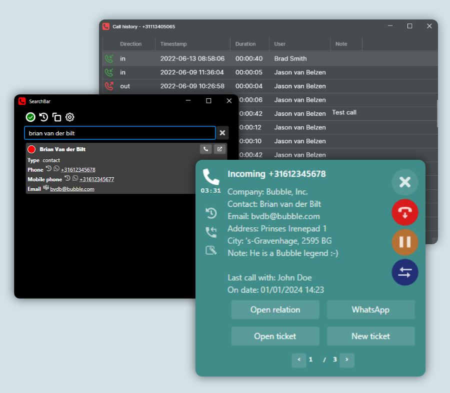 1 Bubble Desktop Pop-up