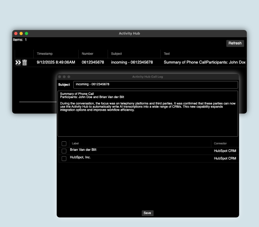 Bubble Desktop Activity Hub