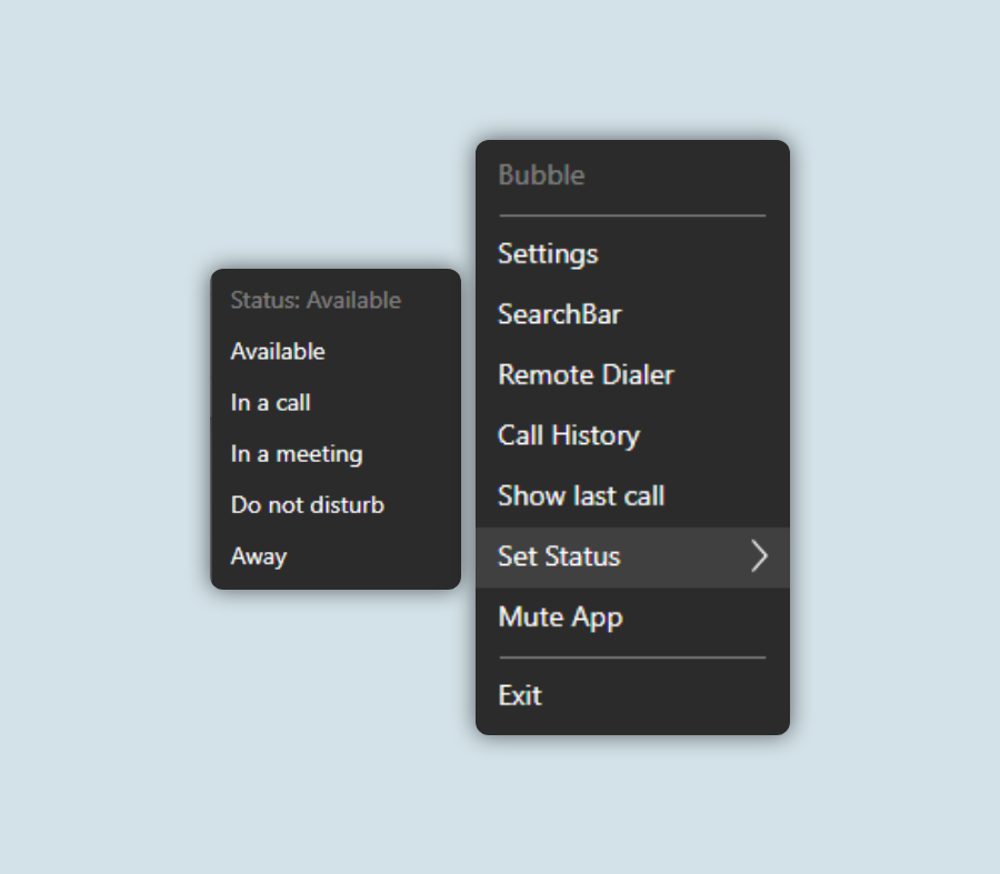 Bubble Desktop Systemtray