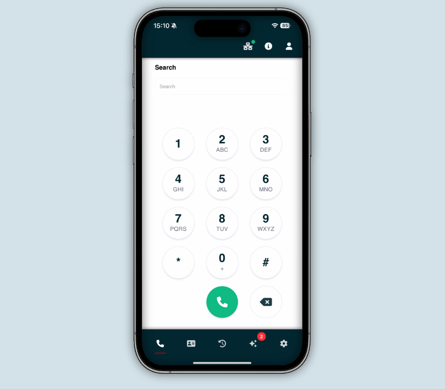 Bubble mobile 365 Dialpad