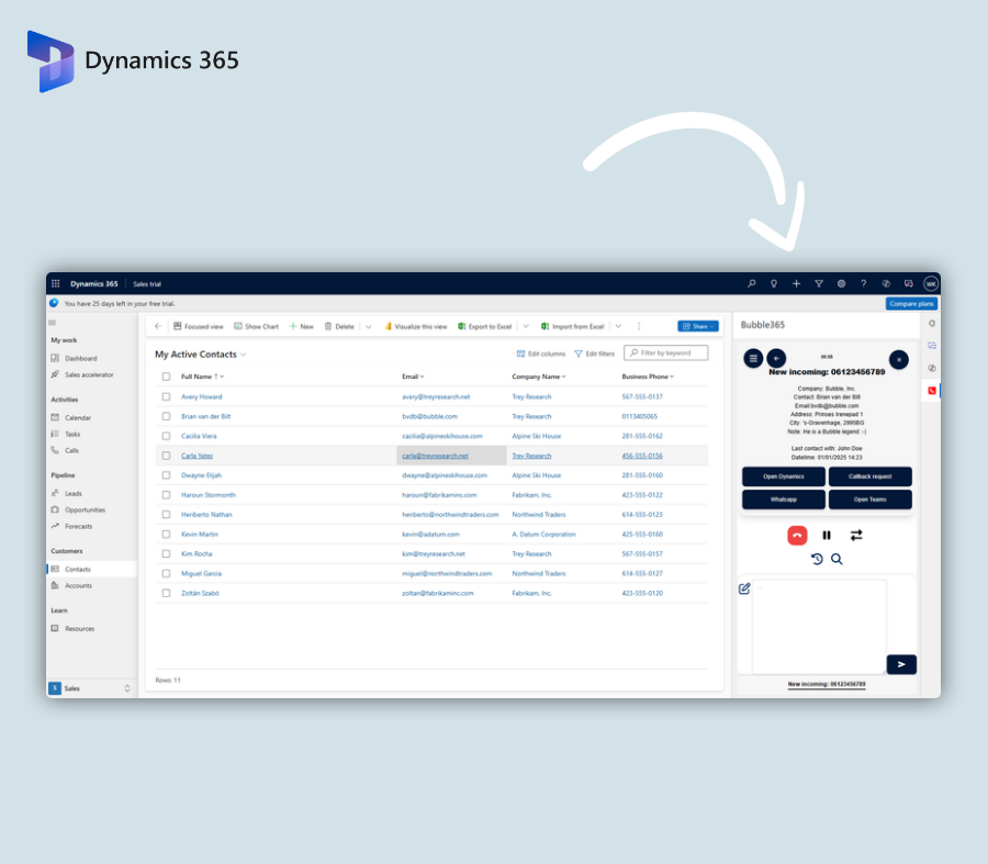 Bubble365 Dynamics365