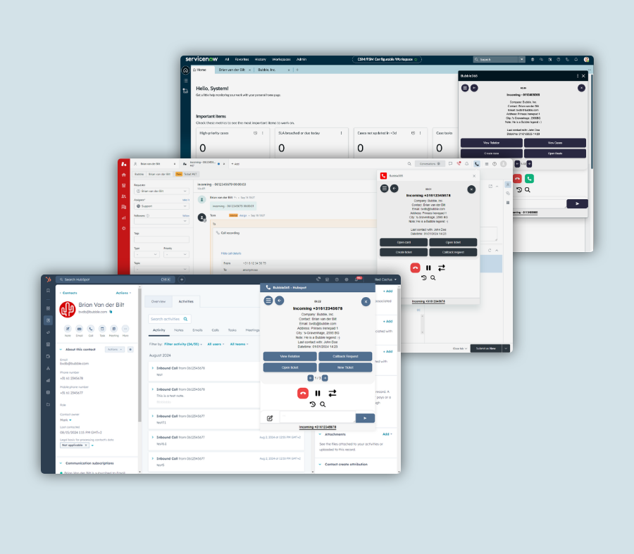 Bubble365 Embedded CRM Apps