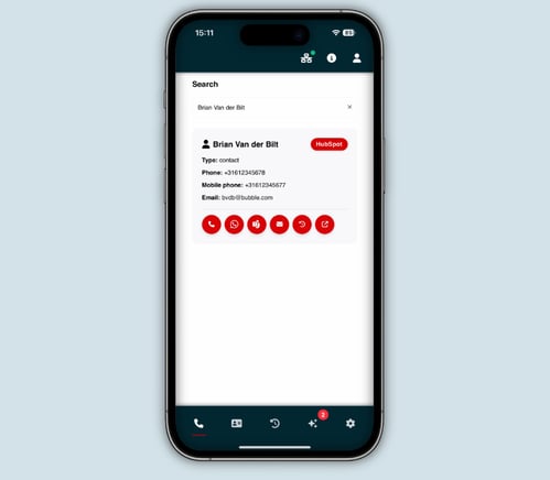 Bubble365 mobile SearchBar