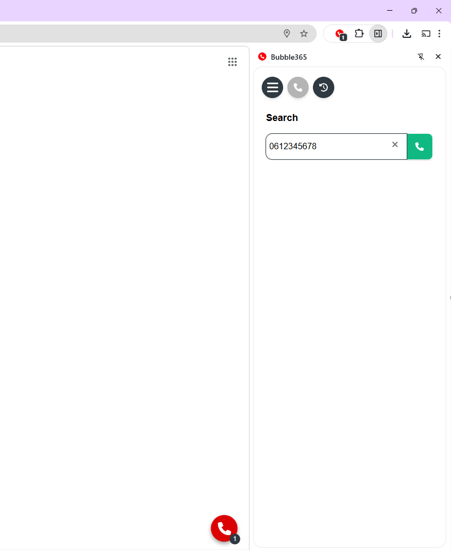 Google Chrome plugin dial SearchBar crop