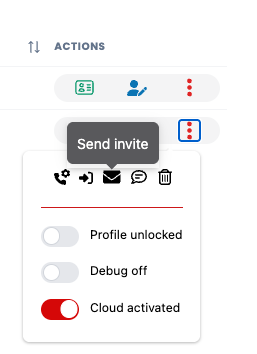 Send invite