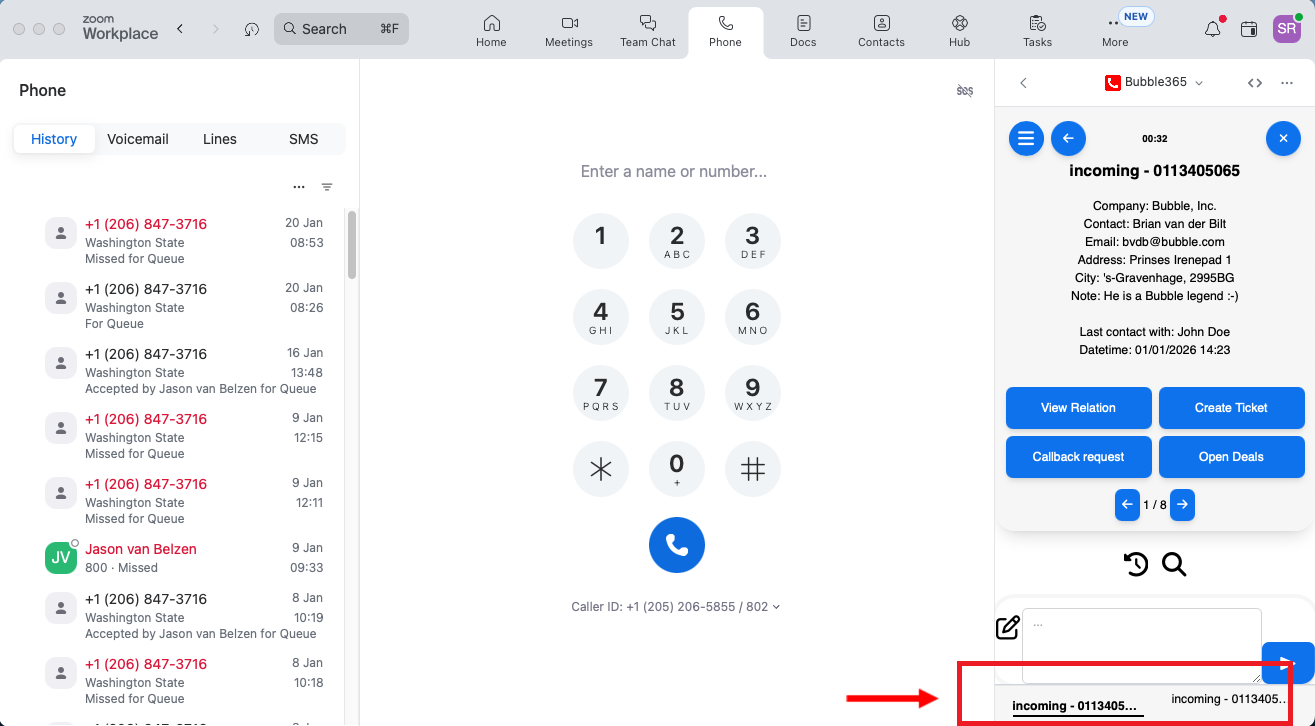 Zoom  5 call waiting 2