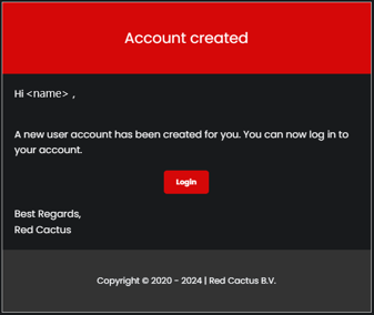 account created